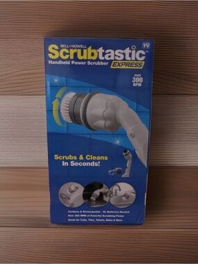 Scrubtastic Express Handheld Power Scrubber - White